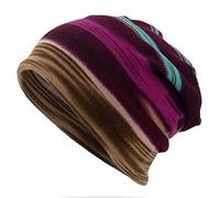 Turbante unisex con estampado y cuello para la cabeza, gorras para mujeres y hombres, peinados atléticos para deportes para mujeres, Morado (, M