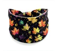 Turbantes para Mujer Colorful print knotted high elasticity polyester cotton blend soft widened headband hair accessory(Color-03)