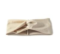 Turbantes para Mujer Diadema elástica ancha con estampado de flores for niñas, diadema cruzada nudos, accesorios suaves for el cabello(Beige)