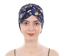 Turbantes para Mujer Turbante Suave Head Wrap Headwear Gorro Plisado Gorro para la caída del Cabello (15, Talla única)