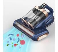 Turbex Miteguard Pro, Cordless Mattress Vacuum, Heated Vacuum Up to 149°F/Deep Cleaning/Cordless Operation, Ideal for Sofas, Beds, Nurseries, Pet-Friendly Homes, and More(Blue)
