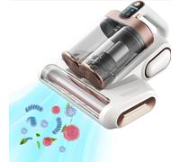 Turbex Miteguard Pro, Cordless Mattress Vacuum, Heated Vacuum Up to 149°F/Deep Cleaning/Cordless Operation, Ideal for Sofas, Beds, Nurseries, Pet-Friendly Homes, and More(Beige)