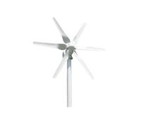 Turbina aerogeneradora de 6 aspas, 1500W, 12V, 24V, molino de viento con controlador PWM, arranque de baja velocidad del viento for uso doméstico Generación de energía de alta eficiencia y bajo ru(Win