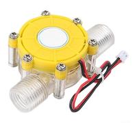 Turbina de agua para generador hidráulico de 5 V, 12 V, 80 V CC, para tubería doméstica, tira LED de bajo flujo, fabricante de electricidad, tamaño compacto (F)