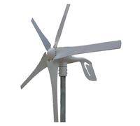 Turbina de viento, 400 W, 12 V/24 V, nerador de turbina de viento de 3/5 cuchillas, nerador de viento de baja velocidad, aeronerador de uso doméstico (400 W, 5 cuchillas PWM, un color)
