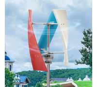 Turbina eólica de eje vertical de 2000 W, generador de imán permanente, controlador inteligente, diseño helicoidal de bajo ruido, 3 aspas para el hogar, barcos, alumbrado público fuera de la red 24 V