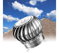 Turbina eólica de techo giratoria industrial y científica, tapa de escape de acero inoxidable, rotación no motorizada para ahorro de energía, campana de escape de secadora de 680 mm