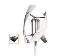 Turbina eólica Vertical Generador de energía la turbina eólica 2000W 48V alternativo 220V C.A. Salida Kit completo del hogar con inversor controlador(Off Grid system,WHITE_24V_1500W)