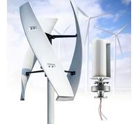Turbina Eólica Vertical Kit Completo 16000W 20000W Generador Viento Jardín Instalacion Eolica Domestica Aerogenerador Eólica Trifásico AC Turbina Eólica de Viento Vertical con Controlador(20000W,12V)