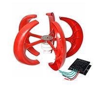 Turbinas eólicas 12000W Vertical Lantern Wind Turbine, 12V 24V Generator Lantern 5 Blade Motor Kit Windmill Energía Carga Turbina para el hogar Camping (con Controlador) (220v)