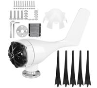 Turbinas eólicas Generador de molino de viento pequeño de 5 aspas 800 W Alta eficiencia Baja vibración Fácil instalación para barcos Cabinas Terrazas Aspas de fibra de nailon 23.6 (24V)