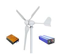 Turbinas eólicas, Generador de turbina de viento 2000W Generador de turbina de viento horizontal 3 cuchillas 1 2V 24V 48V Generador de energía alternativa Mppt Controlador(Off System,3_24V_2000W)