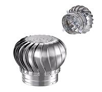 Turbinas eólicas rotativas, Ventilación de techo con turbinas giratorias sin motor, cubierta de ventilación, rotación silenciosa de viento/aire