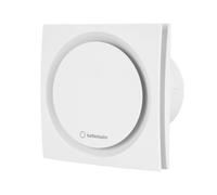 Turbionaire RING 100 SW Aspirador, Doble aspiración perimetral y frontal, 100 mm, Blanco mate, Estándar para baño, cocina, Válvula antirretorno, Protección IPX4, Silencioso