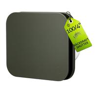 Turbionaire TREND 100 SDSG Extractor de Baño 100 mm Panel Frontal Gris salvia oscuro mate, Válvula de no retorno, Silencioso, IPX4, Aspiration perimetral, Garantía de 3 años, Ventilación estándar