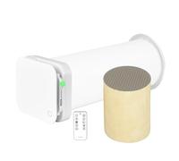 Turbionaire Trend HRV 150 WMW Unidad descentralizada VMC Recuperador de calor cerámico, WiFi, Sensor de humedad, Mando a distancia, 8 velocidades, Flujo de aire reversible, 158 mm, 3 años de garantía