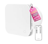 Turbionaire Trend Plus 120 WM Extractor para Baño, 120 mm,Mando a Distancia, Multifunción, máx. 5.5 W, 7 velocidades + Boost, 25dB, Garantía de 3 años, Válvula de retención, Temporizador, Silencioso