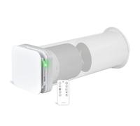Turbionaire Unidad TREND HRV150 WMI VMC, Intercambiador cerámico aislado térmica y acústicamente, Con recuperación de calor, Garantía de 3 años, Mando a distancia, Timer, 8 velocidades, 158 mm