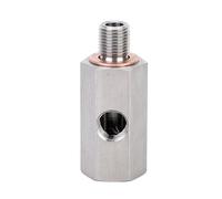 Turbo Adapter Oil Pressure Sensor Tee 1/8in NPT Rosca Cónica Femenina y Masculina M9 Compatible con Sistemas de Presión de Aceite y Turbos