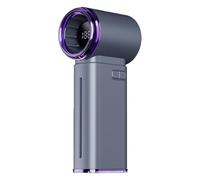 Turbo ajustable Pequeño ventilador personal portátil recargable | Ventilador portátil, herramienta de enfriamiento USB de alta velocidad con spray de niebla de señalización digital para mujeres y