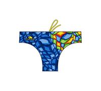 Turbo - Bañador Crystal Azul de Waterpolo Competicion Natación y Triatlón (Gr. 44 Gr. S)