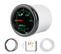 Turbo Boost Gauge Meter Kit, 2" 52mm Pantalla LED Universal Moto Turbo Boost Gauge Meter con Sensor