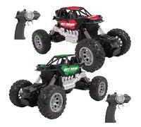 TURBO CHALLENGE - 2 Coches Off Road Battle Cars - Todo Terreno - 093740 - Coche teledirigido - Azul - 1/20 - Listo para Usar - Plástico - Juguete Infantil - Regalos - Cumpleaños - 6 años
