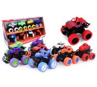 TURBO CHALLENGE - Caja de 8 Vehículos Monster 360 - Vehículo de Fricción - 029059 - Multicolor - Juguete para Niños - Regalo - Acrobacias - Coche - Cumpleaños - A Partir de 5 años