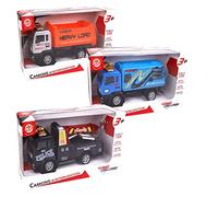 Turbo Challenge - Camión de Seguridad - Vehículos de Seguridad - 020345 - Vehículo de Fricción Retro - Modelos Surtidos - Metal - Juguete para Niños - Coche - A Partir de 3 años