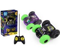 TURBO CHALLENGE - Flip Batman Vs Robin - Licencia Oficial DC Batman - Truco - 096643 - Coche Control Remoto - Amarillo - Plástico - Juguete para Niños - Regalo - Doble Cara - A Partir de 3 años