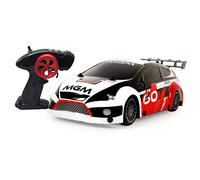 TURBO CHALLENGE MGM - Extreme Rally - Blanco y Rojo - 099628 - Coche radiocontrolado - Listo para Montar - Frecuencia 2,4 GHz - Escala 1/16 - Pilas no Incluidas - A Partir de 8 años, Color