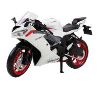 TURBO CHALLENGE - Moto Kawasaki Ninja ZX-BR - Die Cast - 029935-1/12 - Vehículo de Ruedas Libres - Blanco - Metal - Juguete Infantil - Regalo - Miniatura - Colección - Cumpleaños - 3 años