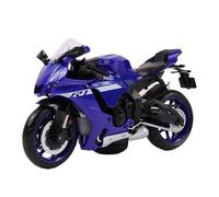 TURBO CHALLENGE - Moto Yamaha YZF-R1 - Die Cast - 029937-1/12 - Vehículo de Ruedas Libres - Azul - Metal - Juguete Infantil - Regalo - Miniatura - Colección - Cumpleaños - Sin Pilas - 3 años