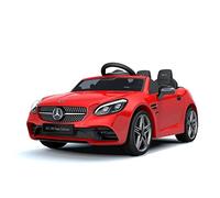TURBO CHALLENGE - Portador eléctrico Mercedes SLC 119181 - Rojo - 2 baterías de 6 V + Cargador USB Incluido - Plástico y Metal - Peso máximo 30 kg - A Partir de 3 años