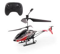 TURBO CHALLENGE - Turbocóptero - Helicóptero - 400351 - Vehículo Controlado por Radio - Rojo - 1/40 - Batería Recargable y Pilas Incluidas - Giroscopio - Regalos - Juguete Aéreo - A Partir de 8 años