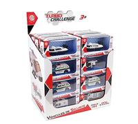 TURBO CHALLENGE - Vehículo de Seguridad - Die Cast - 020348 - Vehículo de Ruedas Libres - Modelo Aleatorio - Metal - Juguete para Niños - Coche - Regalo - A partir de 3 años