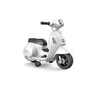 TURBO CHALLENGE - Vespa GTS - Portador Eléctrico - 119150 - Scooter - Blanco - Listo para Rodar - Máximo 25Kg - Plástico - Baterías Recargables - A Partir de 24 Meses