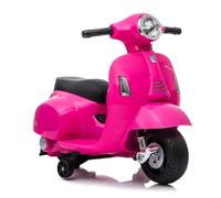 TURBO CHALLENGE - Vespa GTS - Portador Eléctrico - 119153 - Scooter - Rosa - Listo para Rodar - Máximo 25Kg - Plástico - Baterías Recargables - A Partir de 24 Meses