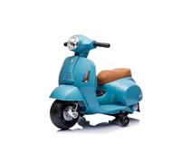 Turbo Challenge - Vespa GTS - Portador Eléctrico - 119167 - Scooter - Azul - Listo para Rodar - Máximo 25Kg - Plástico - Baterías Recargables - A Partir de 18 Meses