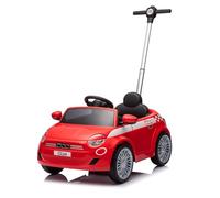 Turbo Challlenge Fiat 500 E - Andador - 119500 - Ruedas Libres - Rojo - 25 kg MAX - Plástico - Pilas no Incluidas - Barra de guía - Juguete Infantil - Regalo - Cumpleaños - 18 Meses