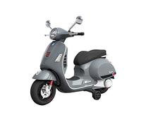 Turbo Challlenge - Portador eléctrico para Asiento de Piel sintética (119103 -Gris-2 baterías de 6 V + Cargador USB incluidos-Peso máximo 30 Kg-A Partir de 3 años, 119103