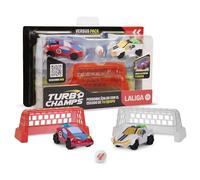 TURBO CHAMPS LaLiga Azul Grana vs Blanco, la Pasión por el Fútbol se Fusiona con la Emoción de los Coches, Compite con tu Equipo, Juguete para Niños y Niñas de 3 Años en Adelante