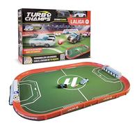 Turbo Champs LaLiga Estadio, con 2 Coches, la Pasión por el Fútbol se Fusiona con la Emoción de los Coches, Juega con los Coches de La Liga, Juguete para Niños y Niñas de 3 Años en Adelante