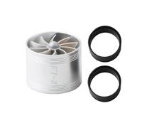 Turbo De Admisión De Aire: Turbonador Universal De Acero Inoxidable, Súper Cargador De Admisión De Aire De 3 Pulgadas De Diámetro, Reemplazo De Turbina De Hoja En Espiral, Pieza De Rendimiento Atornil