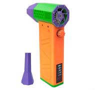 Turbo Fan 140000 RPM 62m/s Soplador de hojas de mano - Flujo de aire fuerte sin escobillas para eliminar la nieve, polvo y agua - Recargable por USB con pantalla LED, herramienta portátil de jardín al