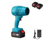 Turbo Jet Blower, Car Blower Dryer, Turbo Jet, Cordless Turbo Super Power Air Duster, Portable Handheld Mini Violent Dust Blower, Cordless Turbo Air Duster for Car Drying (Blue)