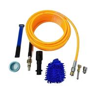 Turbo Nozzle, Limpiador de tuberías de manguera de limpieza de drenaje de alcantarillado, Compatible con adaptador de conversión Karcher Lavor convertido en Kit de lavadora Jetter,parts(A,5M)