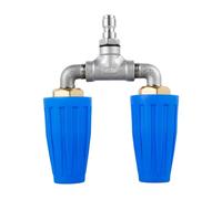 Turbo Nozzle, Pressure Nozzle, 5.12x3.94 Inches 360 Degree Rotating High-Power Spray Tips, Deep-Cleaning Force, Heavy-Duty Design, Easy Connection, Powered Washer Nozzles Tip for Brick Concrete Use