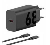 Turbo Power - Cargador para Motorola MC-682N (68 W, USB C, cable de carga, cable de datos USB C, adaptador para Motorola Edge 50 40 30 Moto G85 G84 G82 G73 G55 G54 G53 G52 G31 G23 G22 Moto G9 G8 G7