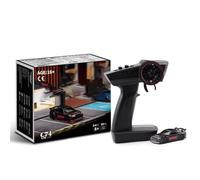 Turbo Racing Mini RC Drift Car a escala 1:76, 2.4G 4CH RWD coche de carreras eléctrico RC con luces LED y 2 carcasas de cuerpo reemplazables, auto de carreras de deriva de escritorio para aficionados